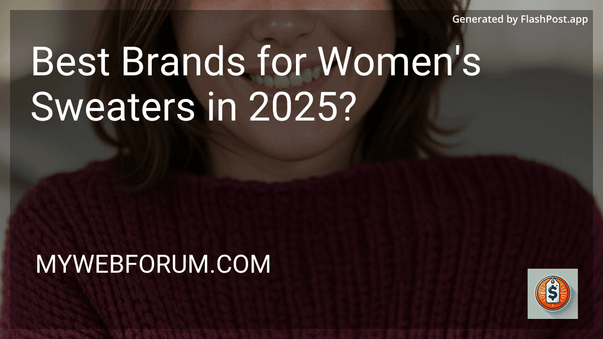 Best Brands for Women's Sweaters in 2025? image