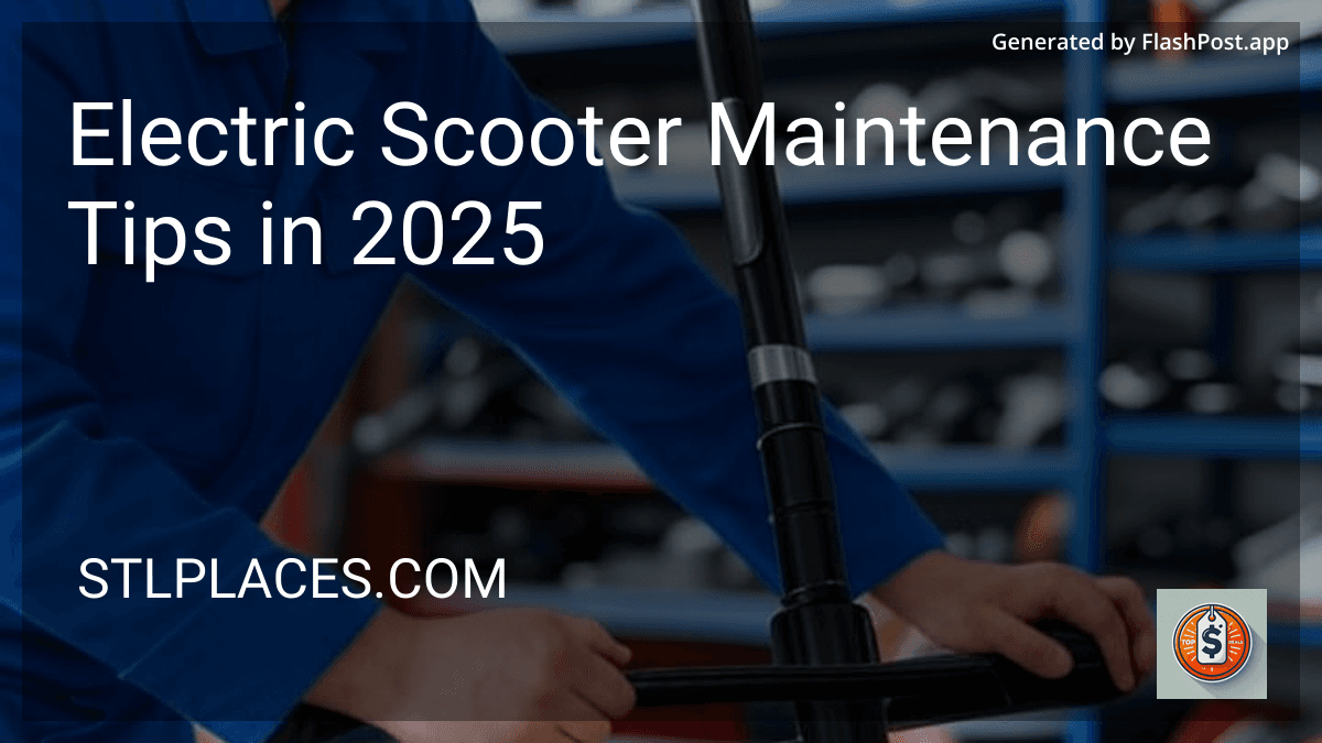 Electric Scooter Maintenance Tips in 2025 image