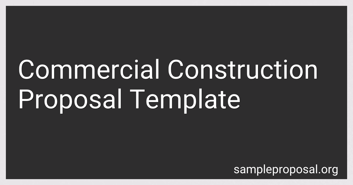 Commercial Construction Proposal Template image