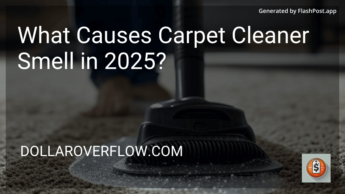 What Causes Carpet Cleaner Smell in 2025? image