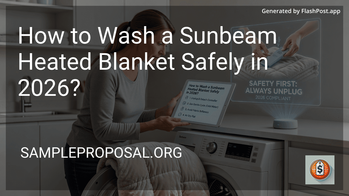 How to Wash a Sunbeam Heated Blanket Safely in 2026?