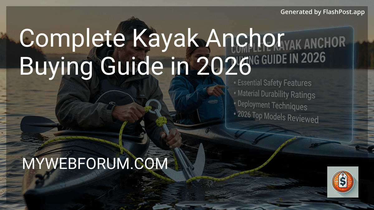 Complete Kayak Anchor Buying Guide in 2026 preview