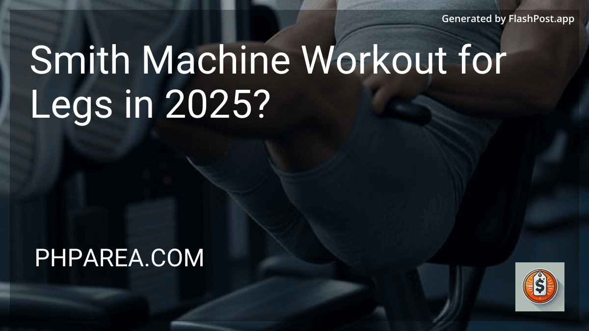 Smith Machine Workout for Legs in 2025? preview
