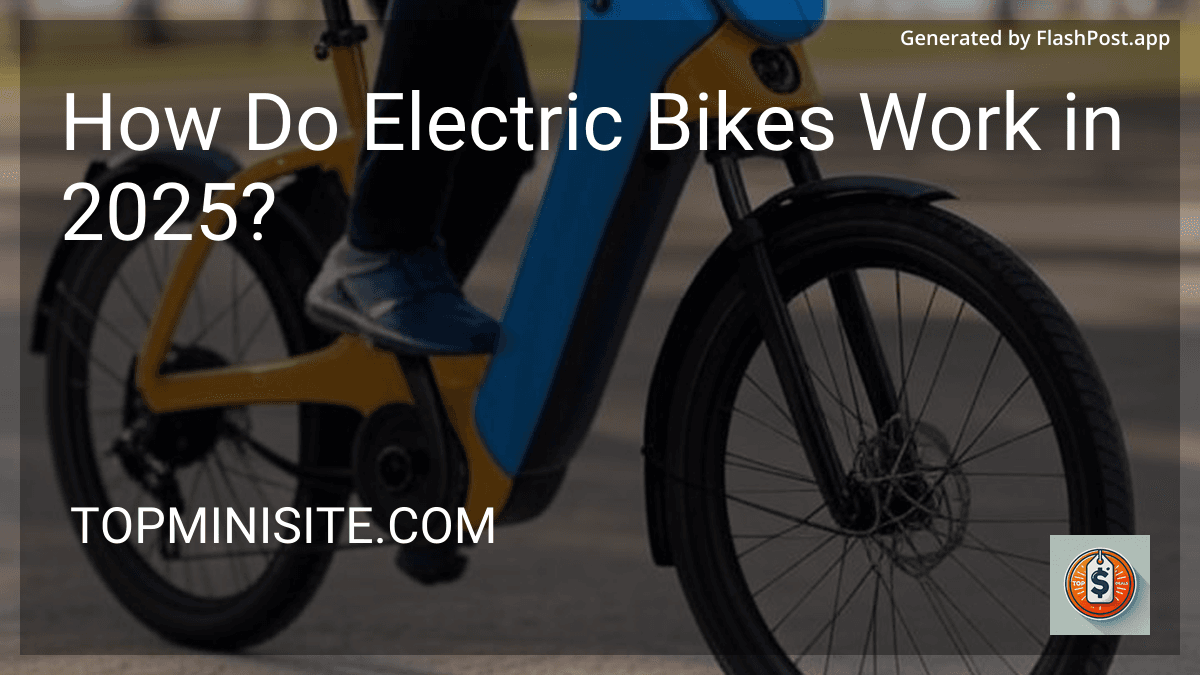 How Do Electric Bikes Work in 2025? preview