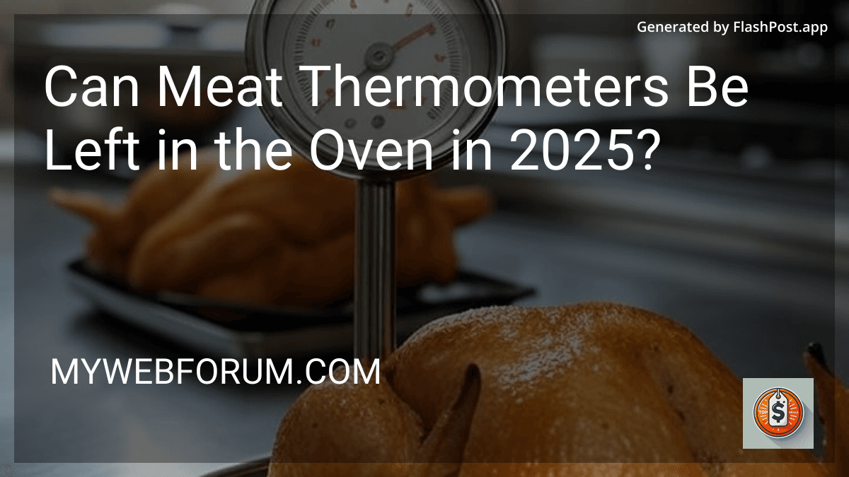 Can Meat Thermometers Be Left in the Oven in 2025? image