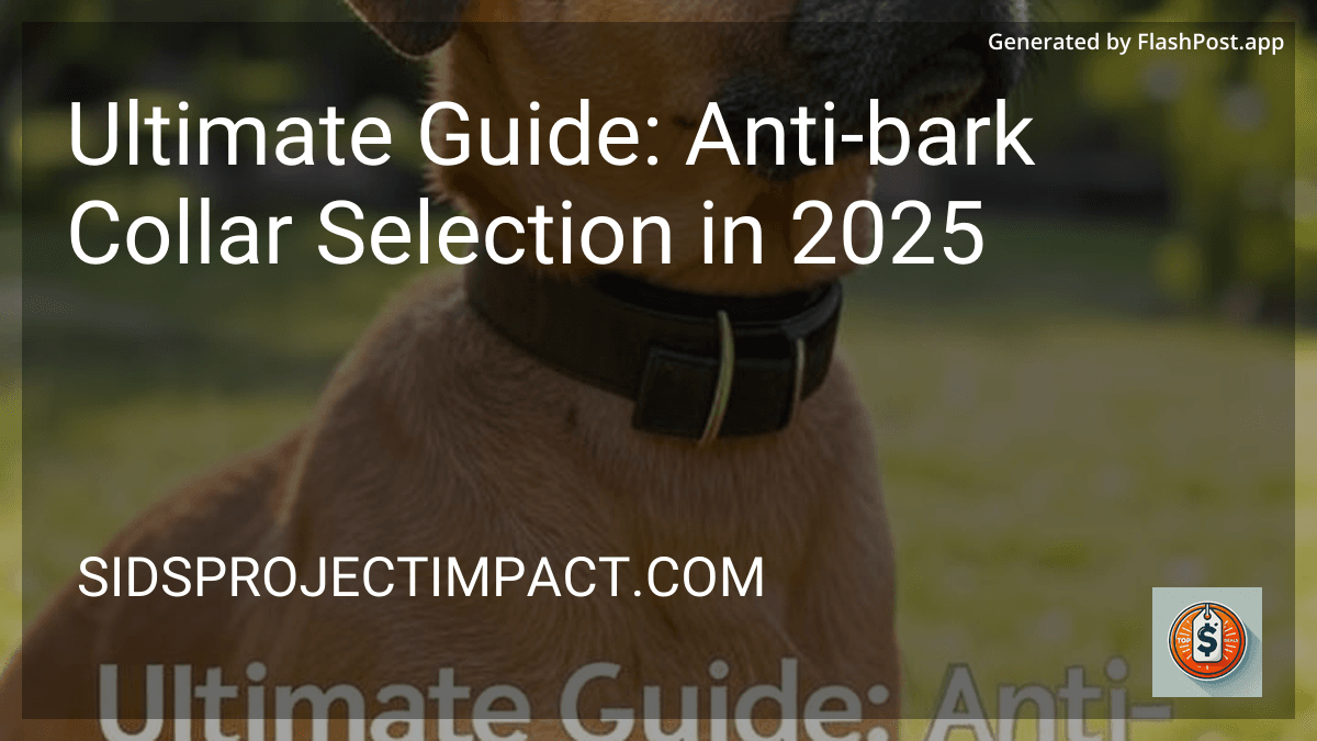 Ultimate Guide: Anti-bark Collar Selection in 2025 image
