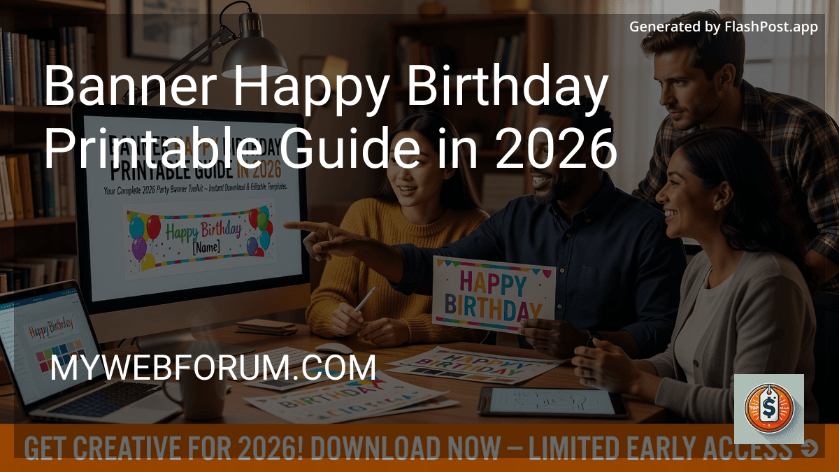 Banner Happy Birthday Printable Guide in 2026