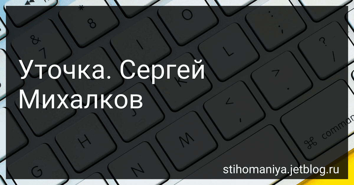 Уточка. Сергей Михалков preview
