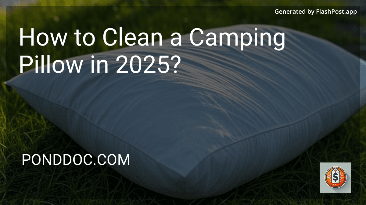 How to Clean a Camping Pillow in 2025? preview