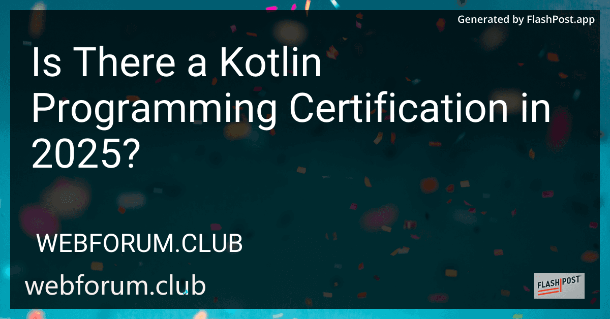 Is There a Kotlin Programming Certification in 2025? preview
