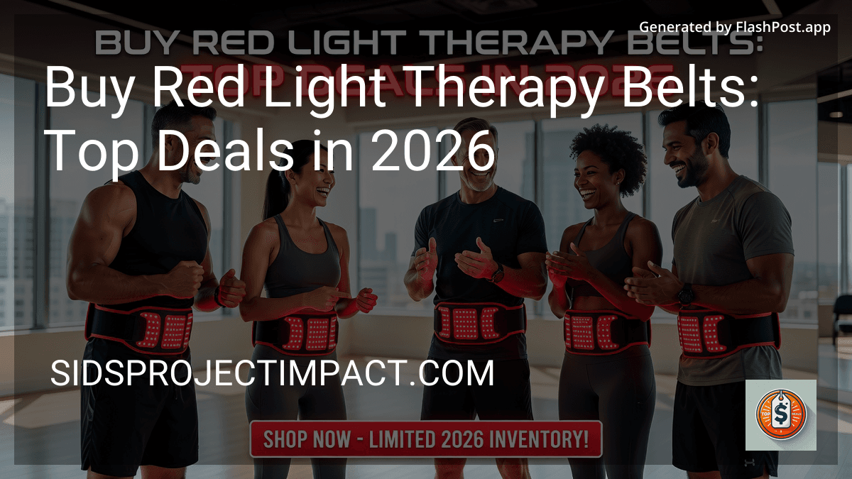 Buy Red Light Therapy Belts: Top Deals in 2026