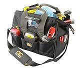 Custom Leathercraft L230 14-Inch 29 Pocket Tech Gear Lighted Big Mouth Tool Bag