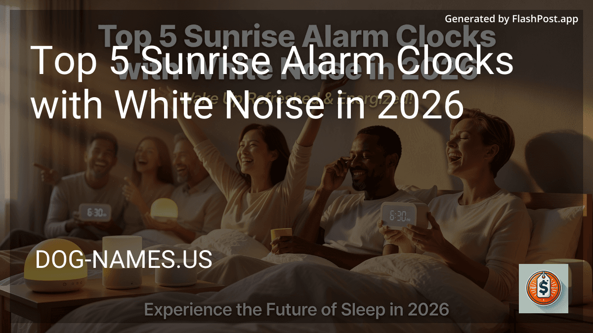 Top 5 Sunrise Alarm Clocks with White Noise in 2026 preview