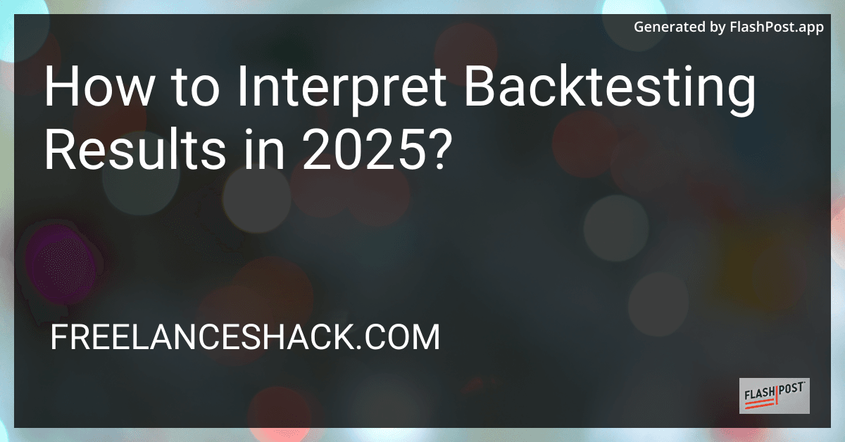How to Interpret Backtesting Results in 2025? preview