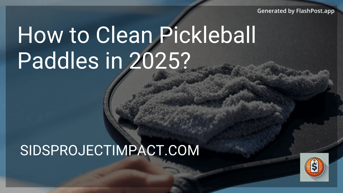 How to Clean Pickleball Paddles in 2025? preview
