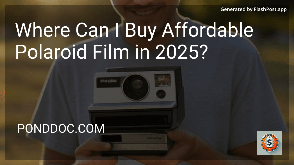 Where Can I Buy Affordable Polaroid Film in 2025? preview