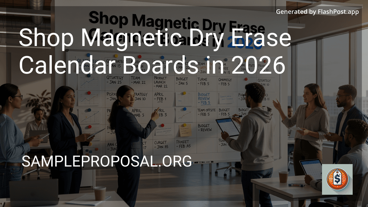 Shop Magnetic Dry Erase Calendar Boards in 2026 preview