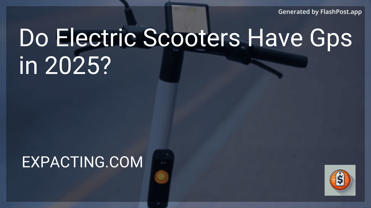 Do Electric Scooters Have Gps in 2025? image