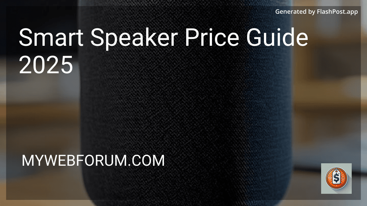 Smart Speaker Price Guide 2025 in 2025 preview