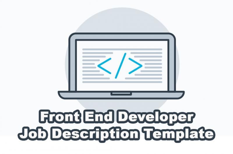 JavaScript and Front End Developer Job Description Template image
