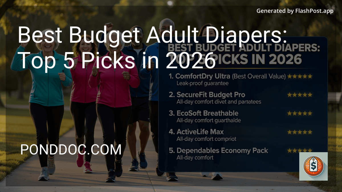 Best Budget Adult Diapers: Top 5 Picks in 2026 preview