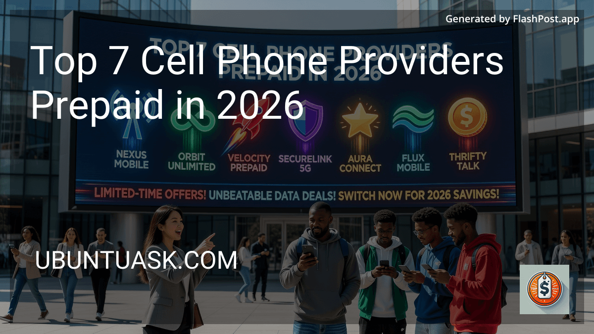 Top 7 Cell Phone Providers Prepaid in 2026