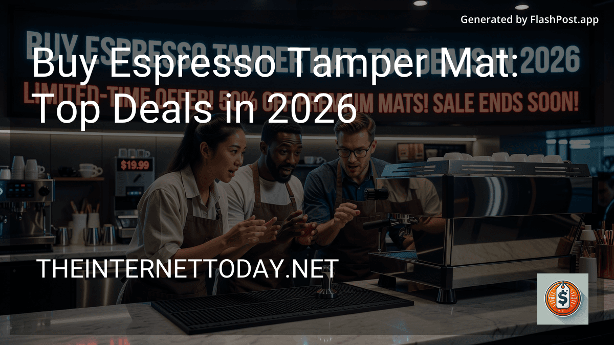 Buy Espresso Tamper Mat: Top Deals in 2026 preview