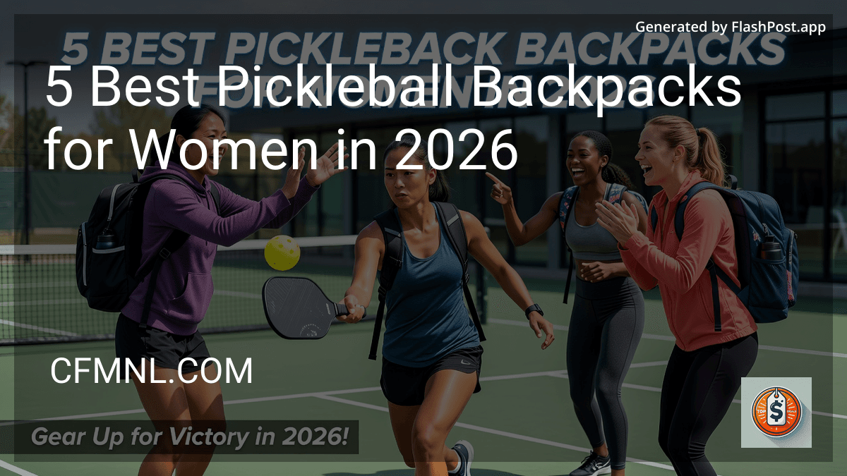 6 Best Pickleball Backpacks for Women in 2026
