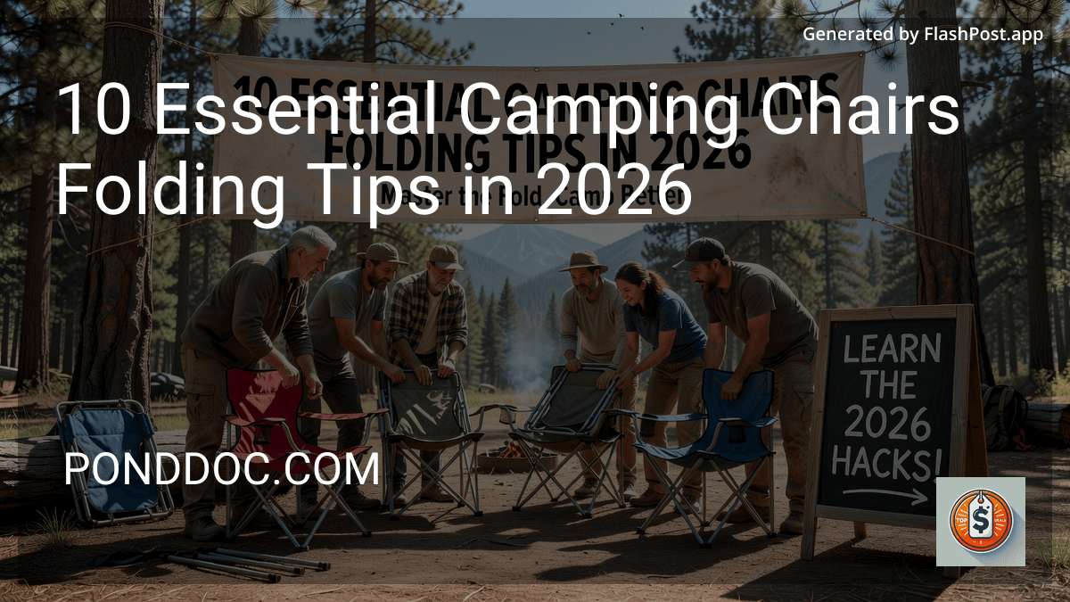 9 Essential Camping Chairs Folding Tips in 2026