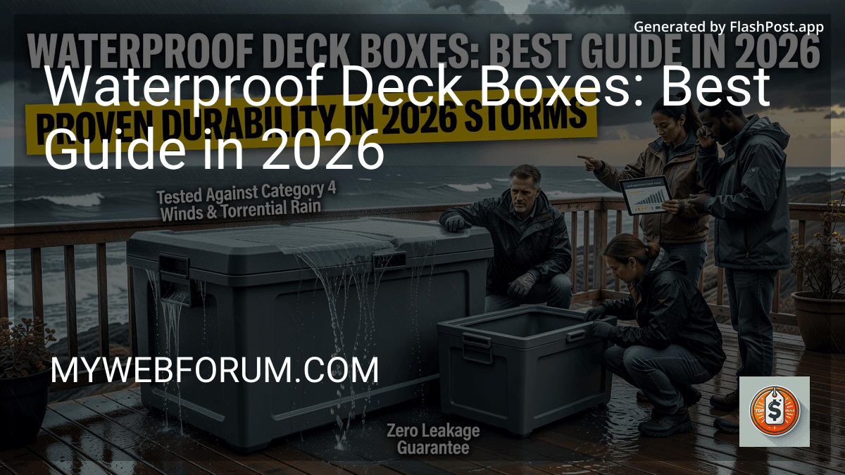 Waterproof Deck Boxes: Best Guide in 2026 preview