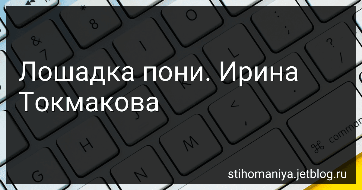 Лошадка пони. Ирина Токмакова preview