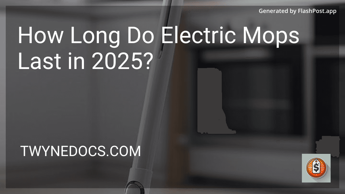 How Long Do Electric Mops Last in 2025? image
