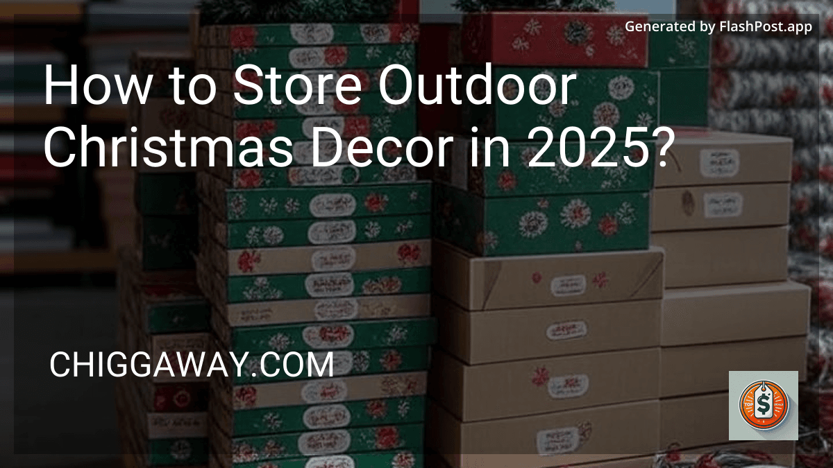 How to Store Outdoor Christmas Decor in 2025? preview