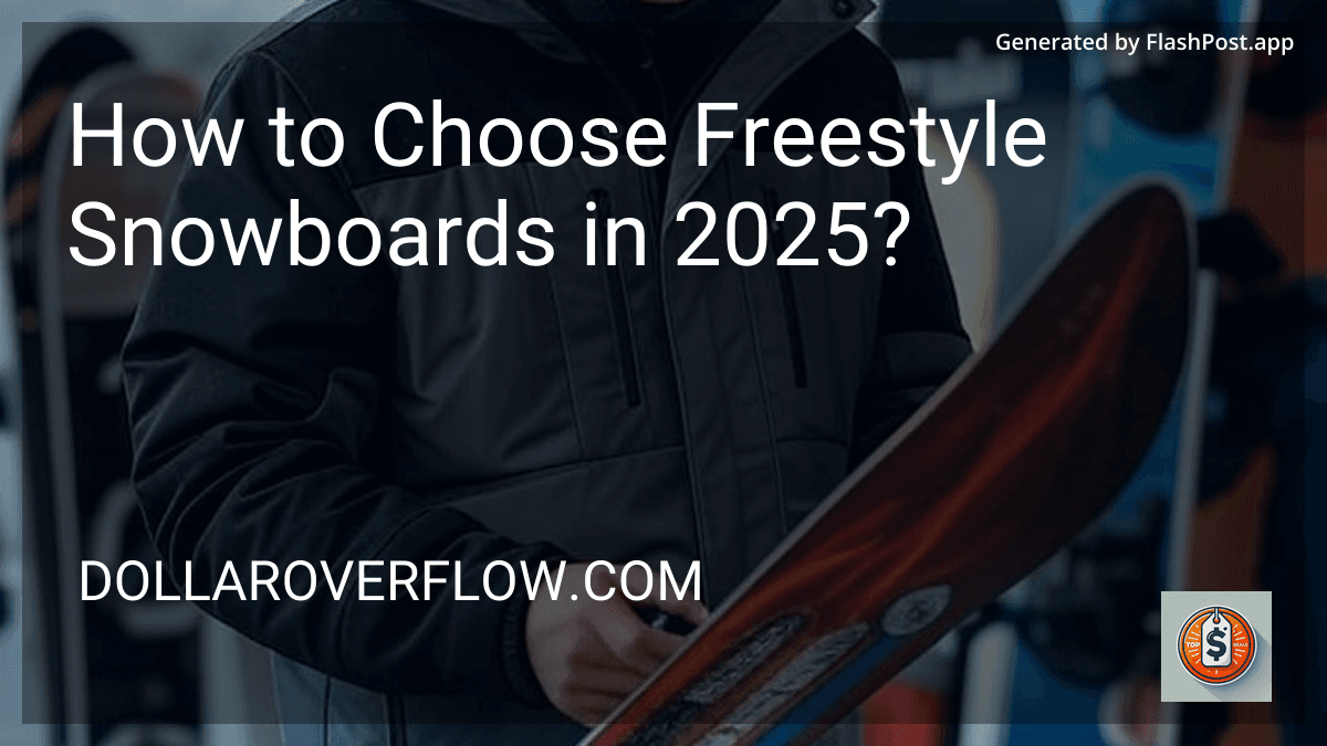 How to Choose Freestyle Snowboards in 2025? image