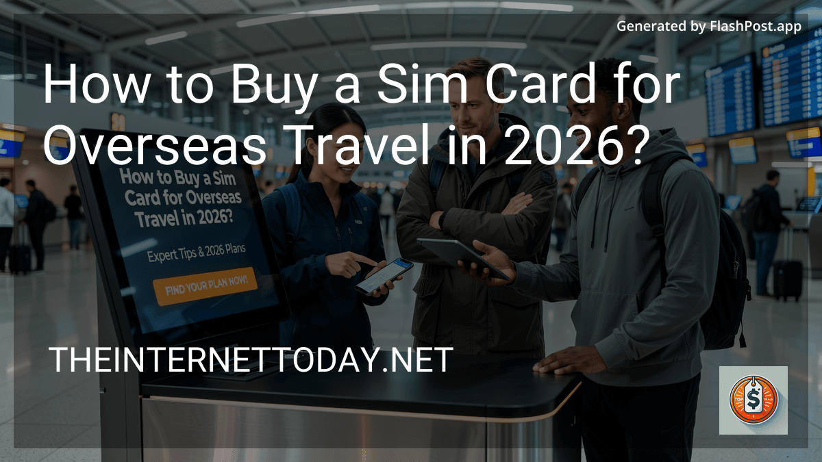 How to Buy a Sim Card for Overseas Travel in 2026? preview