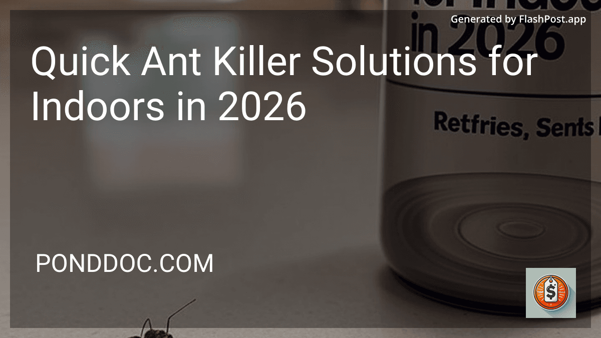 Quick Ant Killer Solutions for Indoors in 2026 image