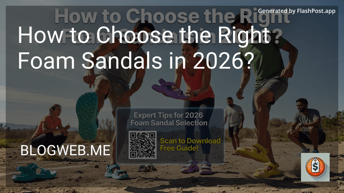 How to Choose the Right Foam Sandals in 2026? preview