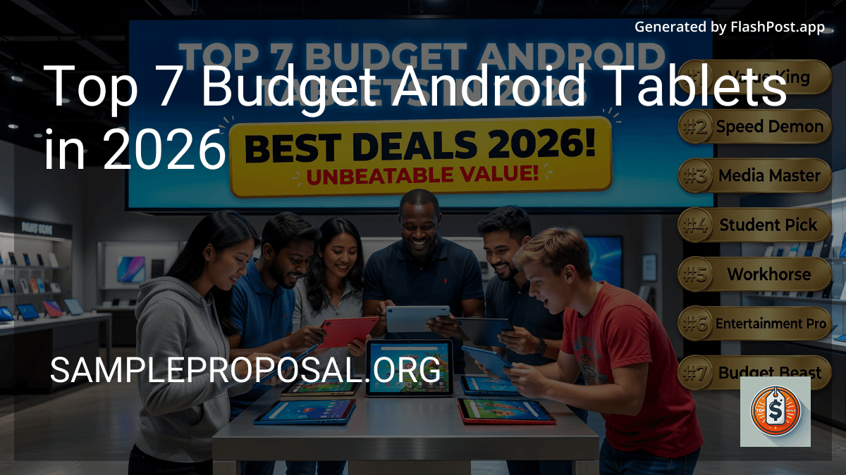 Top 7 Budget Android Tablets in 2026 preview