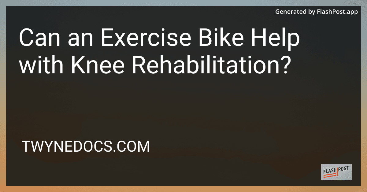 Can an Exercise Bike Help with Knee Rehabilitation? preview