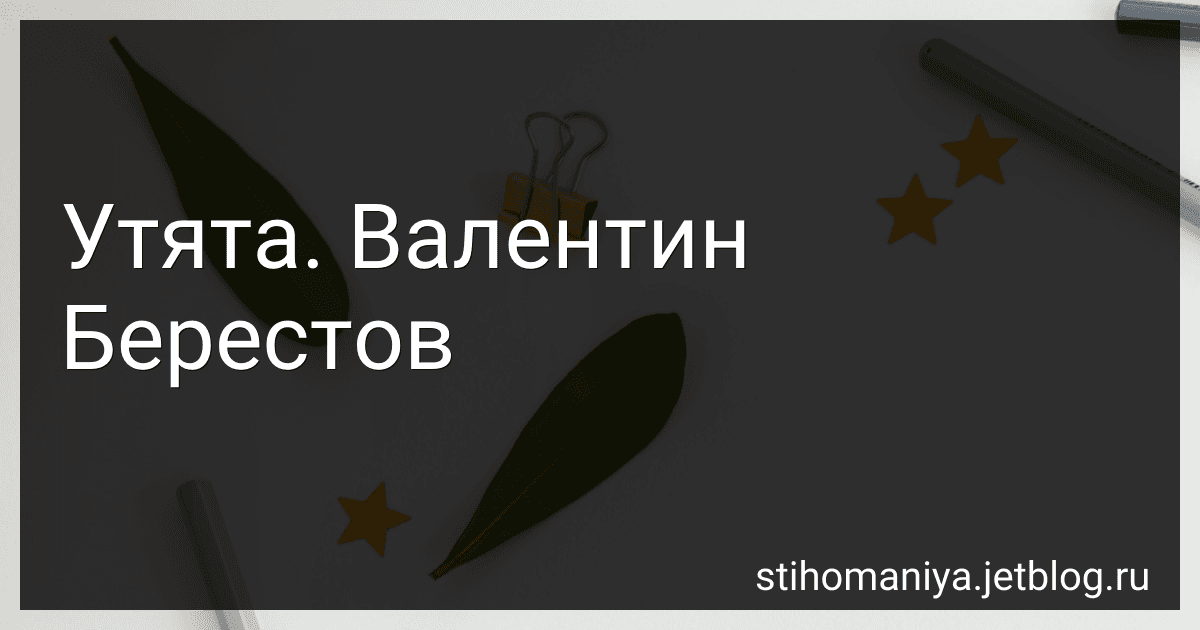 Утята. Валентин Берестов preview