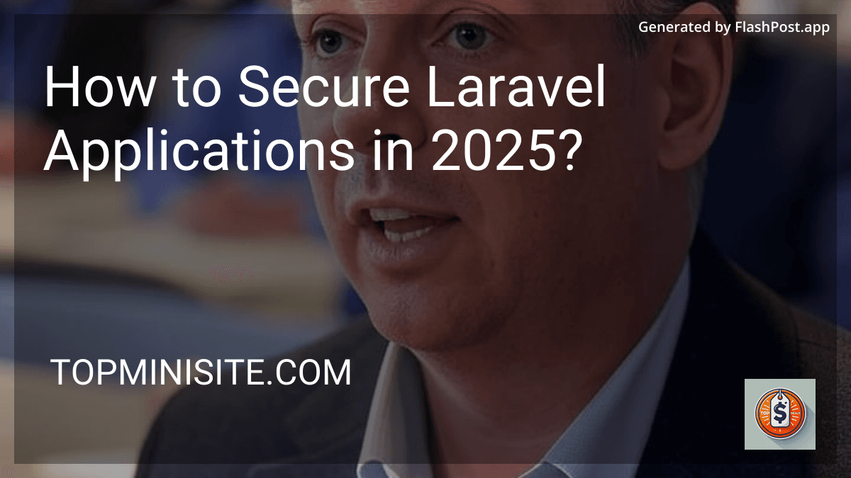 How to Secure Laravel Applications in 2025? preview
