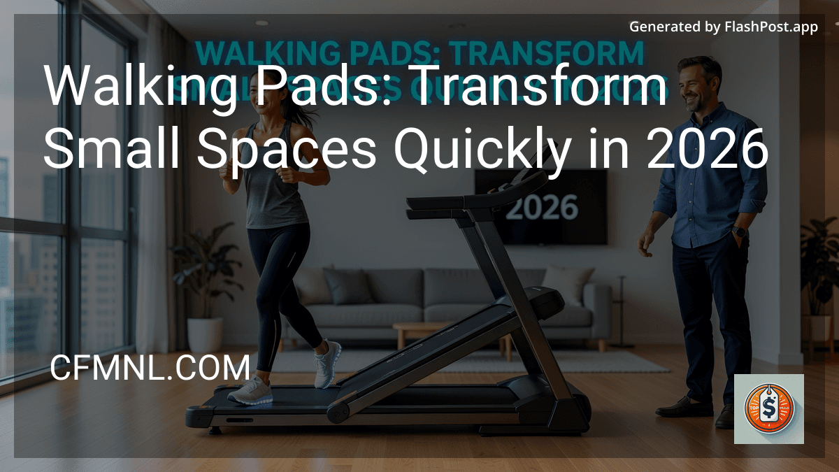 Walking Pads: Transform Small Spaces Quickly in 2026 preview
