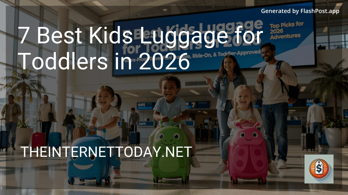 9 Best Kids Luggage for Toddlers in 2026 image