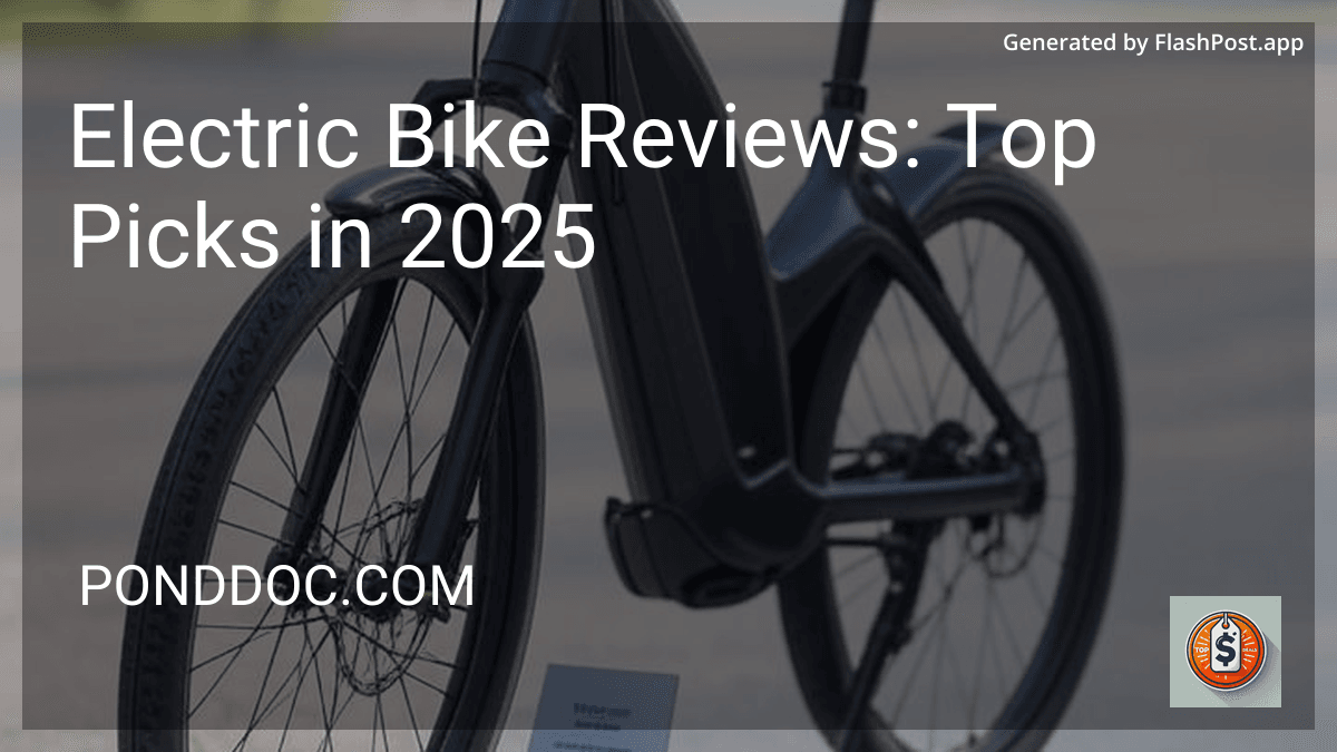 Electric Bike Reviews: Top Picks in 2025 image
