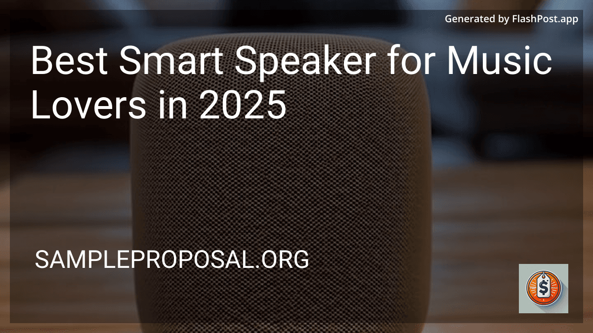 Best Smart Speaker for Music Lovers in 2025 image