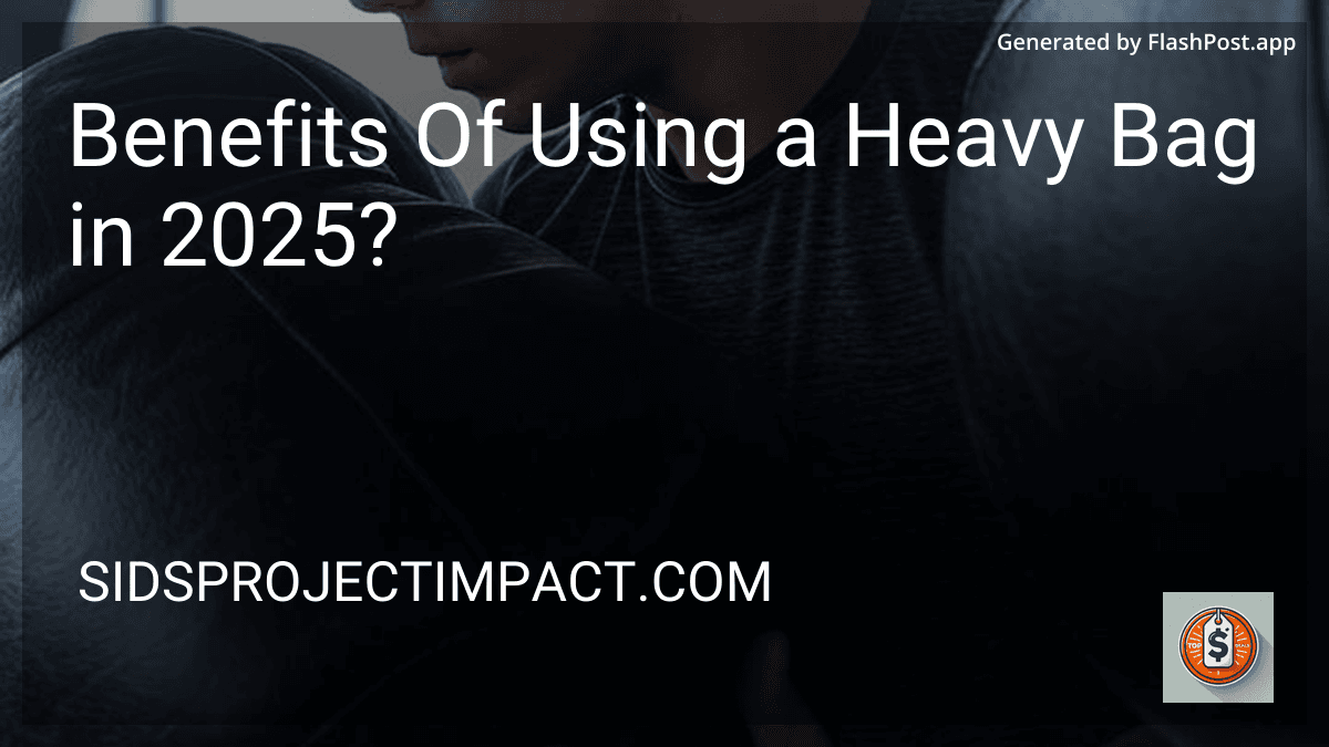 Benefits Of Using a Heavy Bag in 2025? image