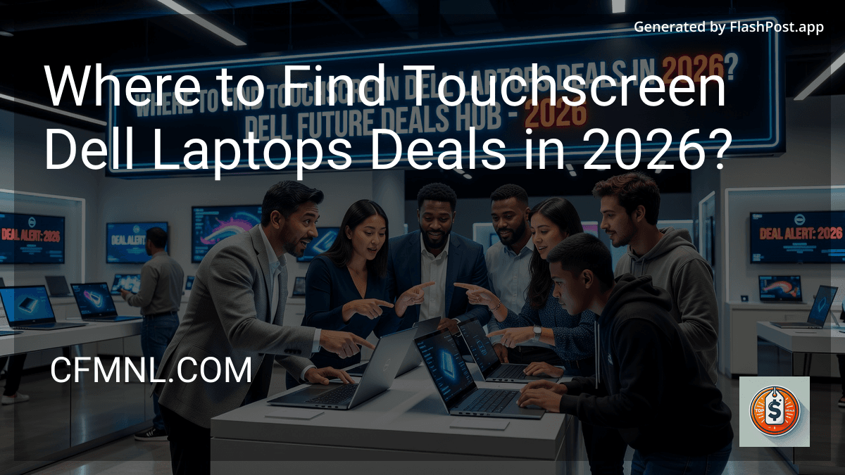 Where to Find Touchscreen Dell Laptops Deals in 2026?