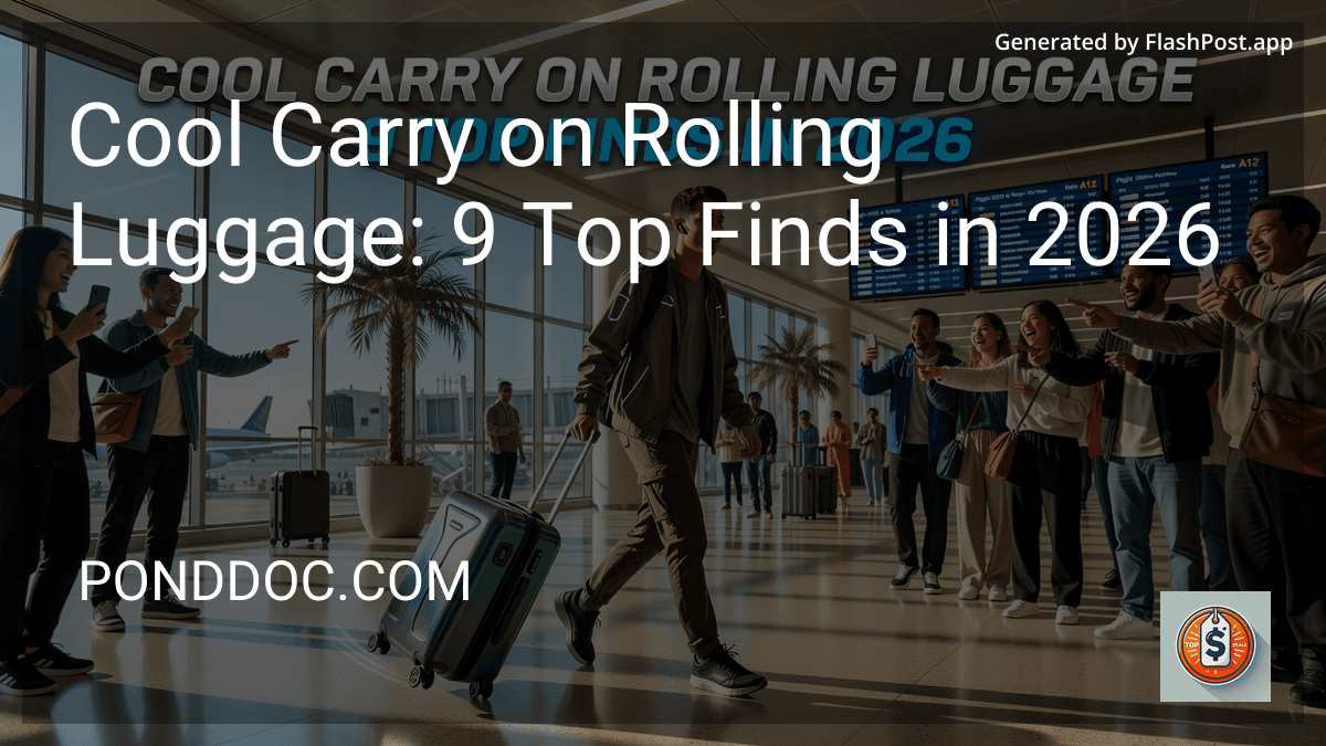 Cool Carry on Rolling Luggage: 9 Top Finds in 2026