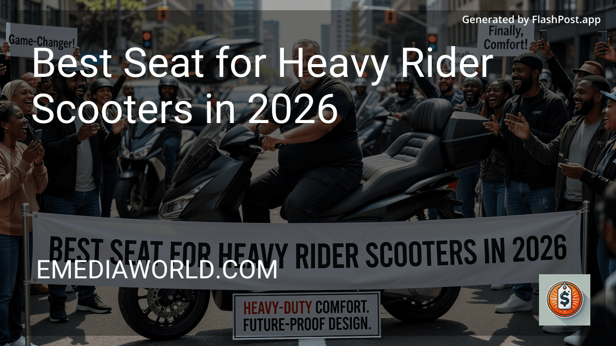 Best Seat for Heavy Rider Scooters in 2026 preview