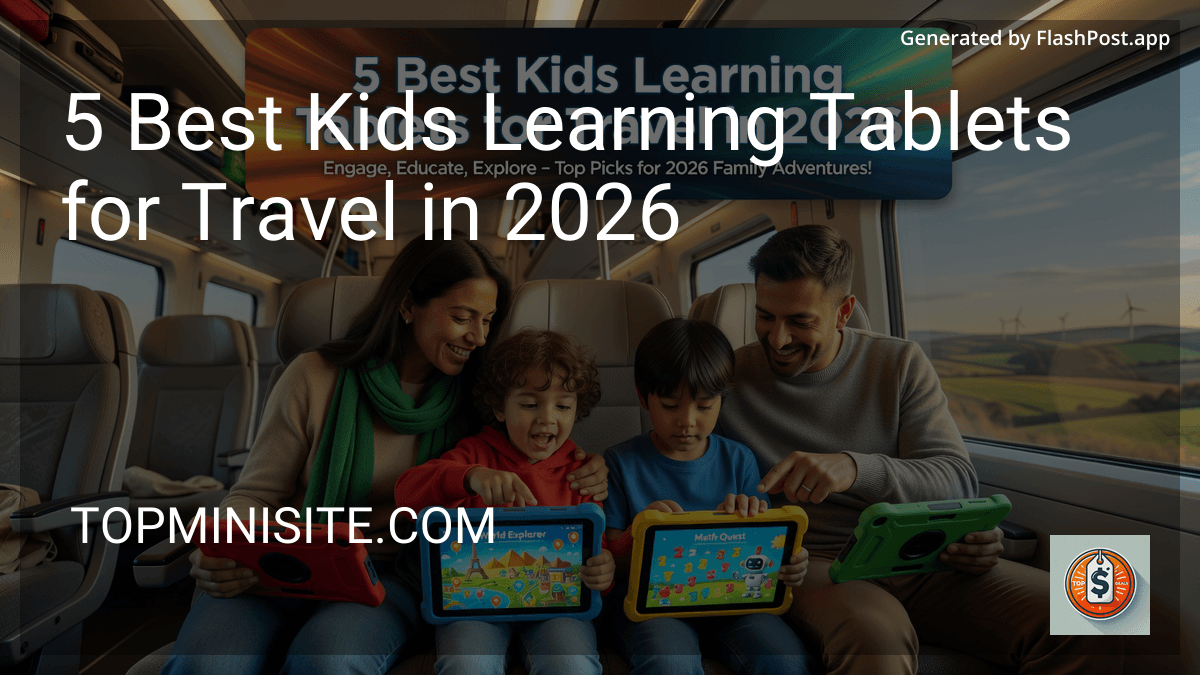 10 Best Kids Learning Tablets for Travel in 2026 preview